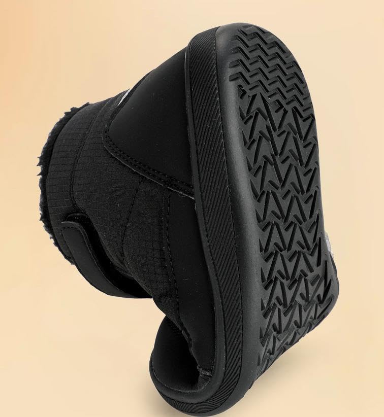 Boys & Girls Universal Barefoot Winter Boots, Wide Toe Box Non Slip Waterproof Zero Drop Sole Minimalist Ankle Winter Snow Boots for Toddlers/Kids/Big Kids4