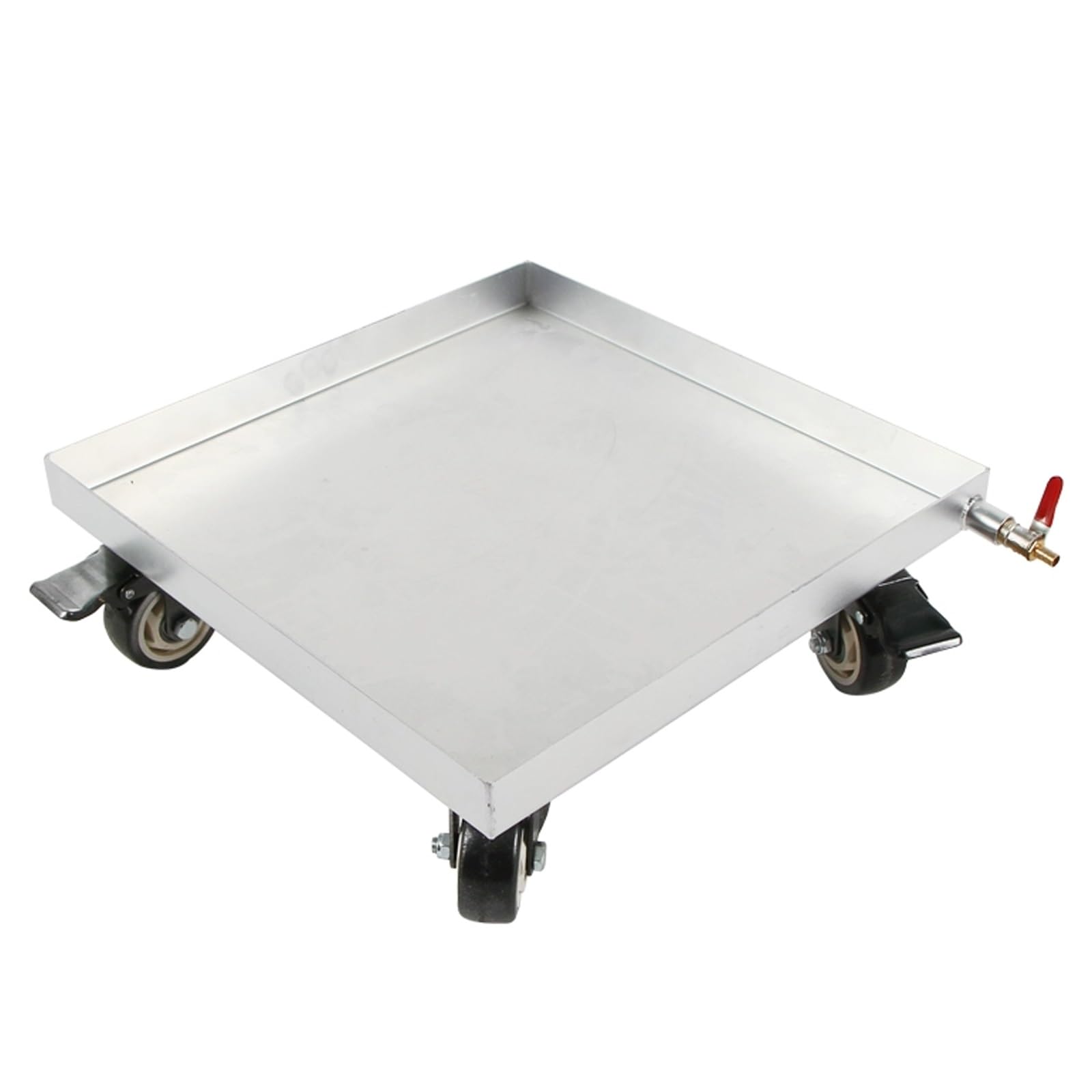 IvyLoutish Oil Drain Pan with Lockable Wheels - Drip Tray for Auto Repair, Water Tray for Planters and Barbecues