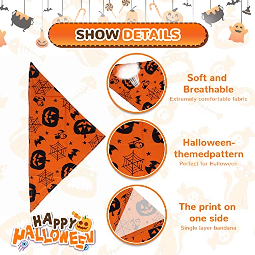Hrttsy Dog Halloween Costumes Halloween Cute Funny Bat Dog Wizard Hat And Pumpkin Dog Bandana Set Halloween Puppy Cat Costume Pet Costumes For Small Medium Dogs Cats Apparel Party Dress Up Accessories #TOP4