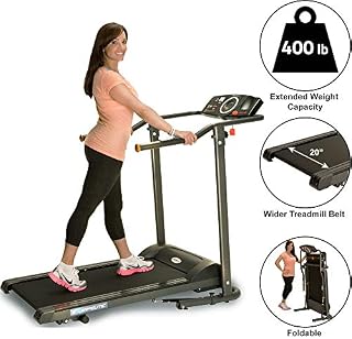 Exerpeutic TF1000 Ultra High Capacity Walk to Fitness Electric Treadmill, 400 lbs