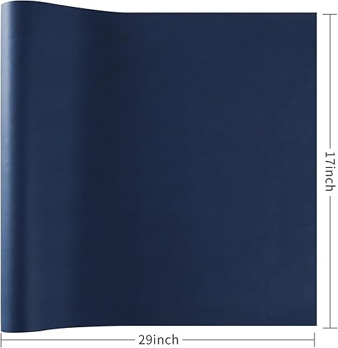 Vista 88 de Wooqu Paño de libro de piel sintética, base recubierta de poliuretano y no tejida, aspecto de cuero, suave, 17 x 29 pulgadas, para encuadernación