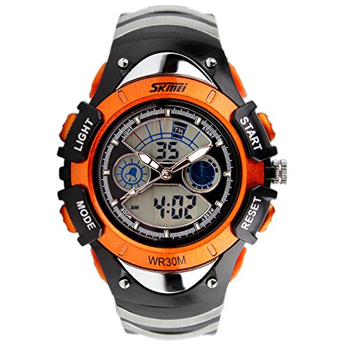 amstt Unisex Deportes Niños Relojes Niño Niña Digital Impermeable Alarma Reloj de Pulsera para el Edad 7  15 Años Niños