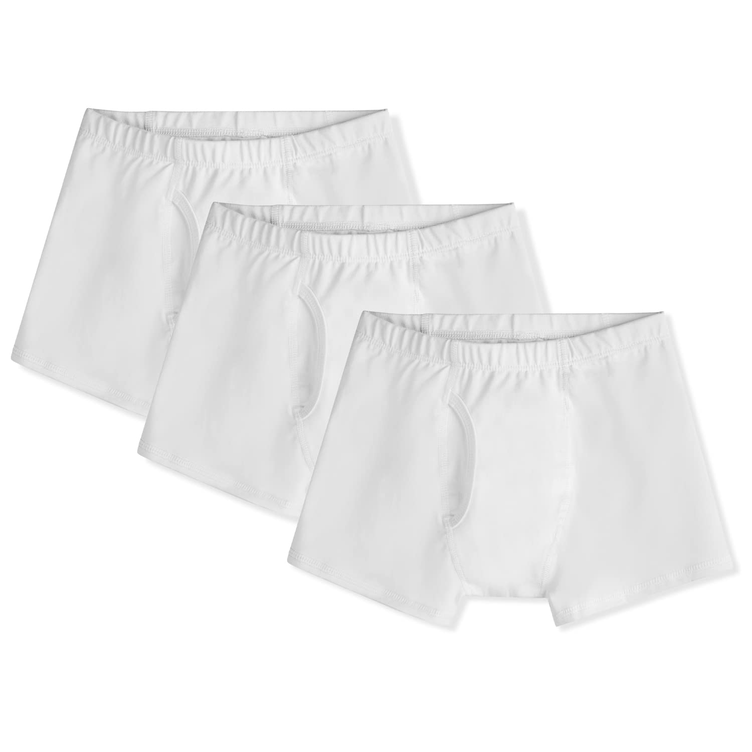 Mightly Boys Boxer Briefs Organic Cotton Soft Underwear Set for Toddlers Kids Comfort Underpants Multi-Pack 3-Pack
