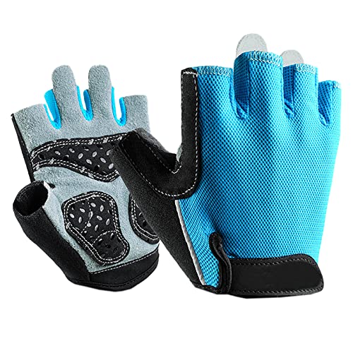 Gants moto fingerless shock-absorbing pad respirant pour vélo et conduite
