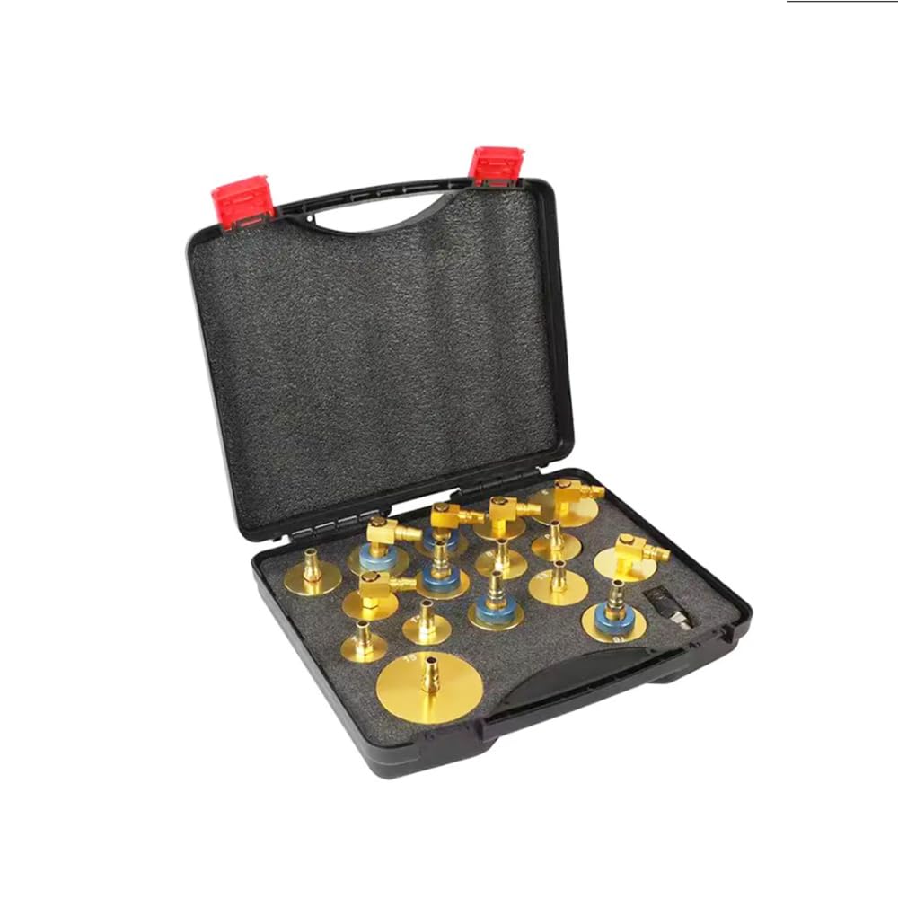HEYOUTH Kit de Purga Frenos Profesional 17 Piezas– Válvula de Llenado/Vaciado de Líquido DOT4,para la mayoría de los vehículos