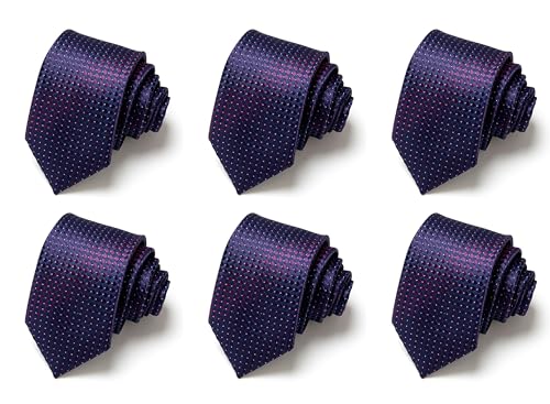 Image of Passabin Tie For Men Necktie Woven Jacquard Neck Ties Set 6 PCS