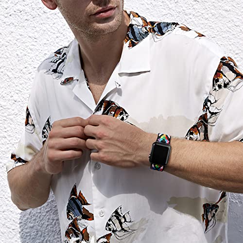 Image of DaQin 3 Pack Stretchy Solo Loop Compatible with Apple Watch Bands Men Women