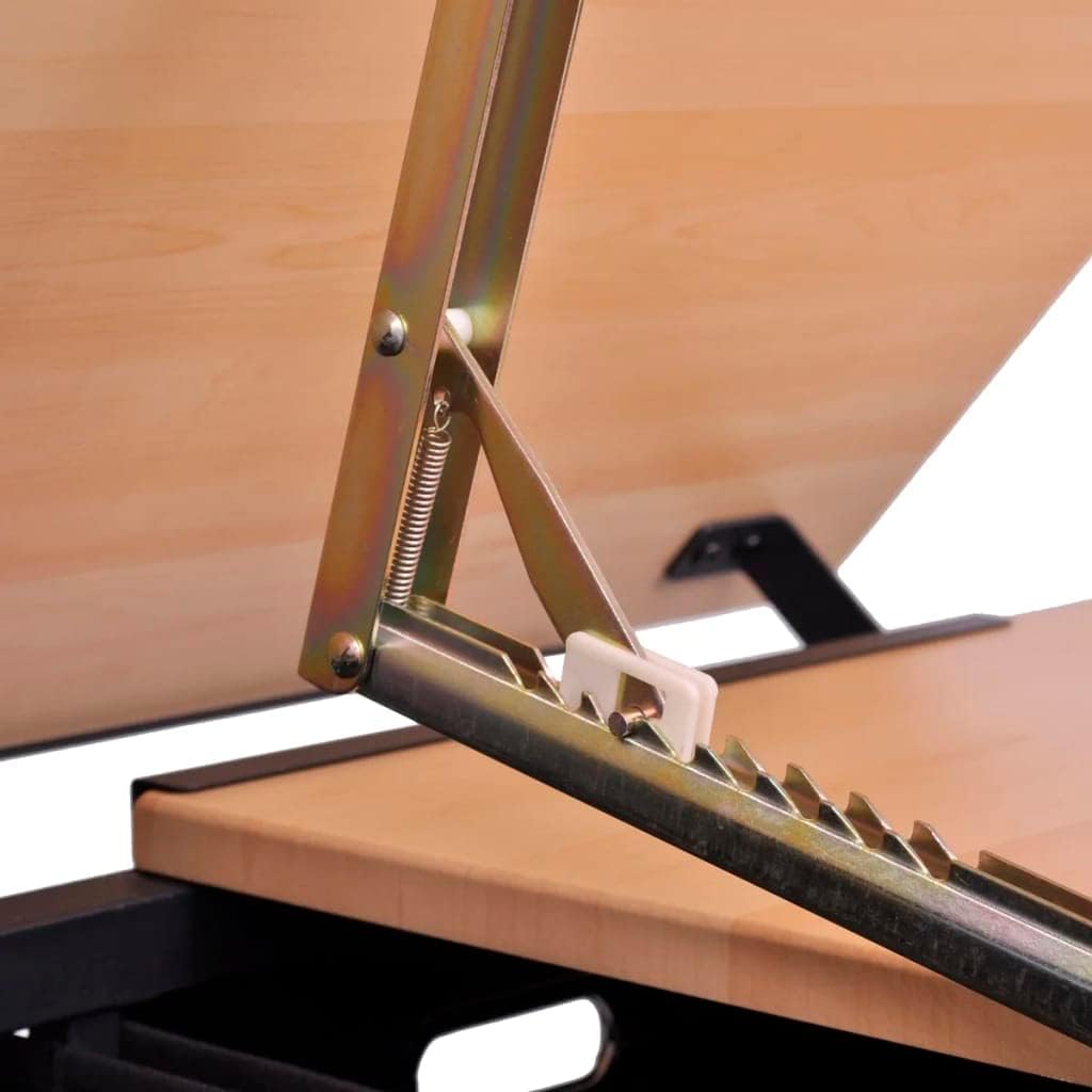 Mesa con Tablero Inclinable y Taburete Mueble Oficina Escritorio Dibujo