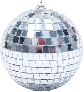 ミラーボールぶら下げディスコの照明ボール15cm銀のぶら下げボールの反射球 クリスマスツリーアクセサリー軽質結婚式家庭装飾クリスマスツリーアクセサリー家庭パーティー装飾ギフト娯楽室工芸