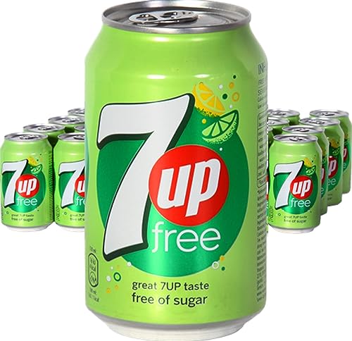 7UP Free Limón, Lima y Burbujas 330 ml (paquete de 24 x 330 ml)