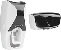 Vista 1 de Dispensador de pasta de dientes, exprimidor de pastas de dientes, prevención de polvo para el hogar (negro)