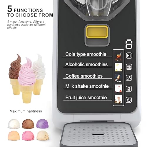 Granizadora de gran capacidad con bandeja extraíble y pantalla táctil 3