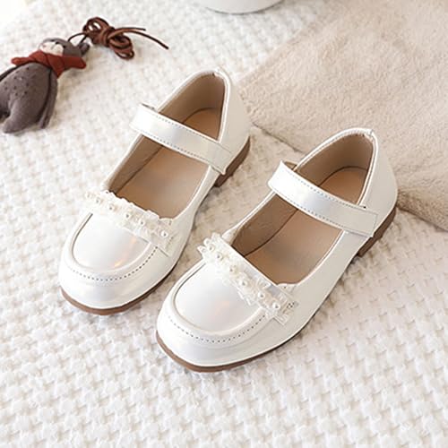 Toddler Girls Mary Jane Dress Shoes Leather Loafers Wedding School Soft Sole Non Slip Flat Shoes3