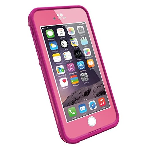 LifeProof FRĒ iPhone 6 ONLY Waterproof Case (4.7" Version) - Retail Packaging - POWER PINK (LIGHT ROSE/DARK ROSE)