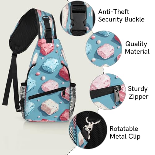 Mochila tipo Sling unisex en poliéster 7.9x3.5x14.2 in miniatura 3