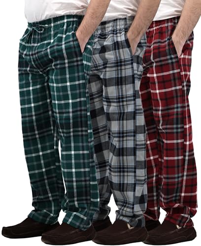 Image of Andrew Scott Men's Flannel Drawstring Pajama Pants | Plush Flannel Fleece | Pockets | Drawstring