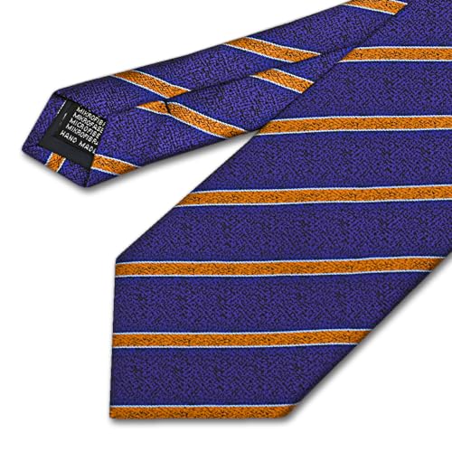 Image of Men's Tie Set with Pocket Square, Cufflinks and Gift Box | 100% microfiber; tie 59 x 3.15 in; square 10 x 10 in; gift box included