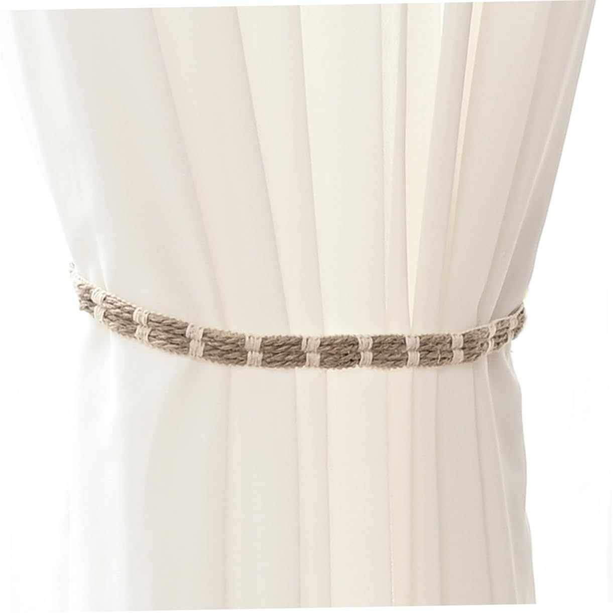 TOPBATHY 4 Set Corda per Tende Nastro Adesivo Pizzo per Tende Fermatende Ganci Decorazione Perlina Esterni Oro Porta Tende Casa Tende Fai da Te Doppia Tazza Ganci per Tende 4 Pezzi * 4
