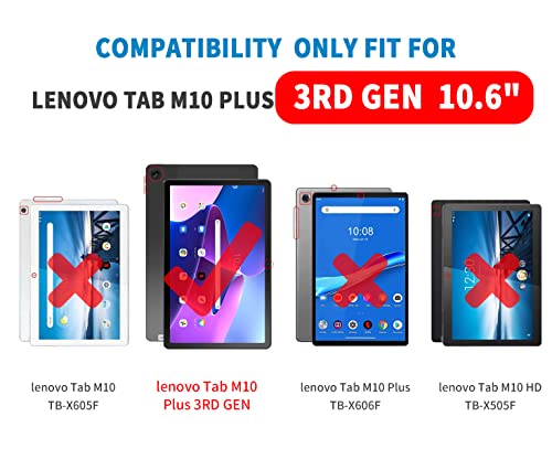 Auslbin Case for Lenovo Tab M10 Plus 3rd Gen (2022) 10.6 Inch PU Leather Car Case with Stand Protective Case for Lenovo Tab M10 Plus 3rd Generation - Image 2