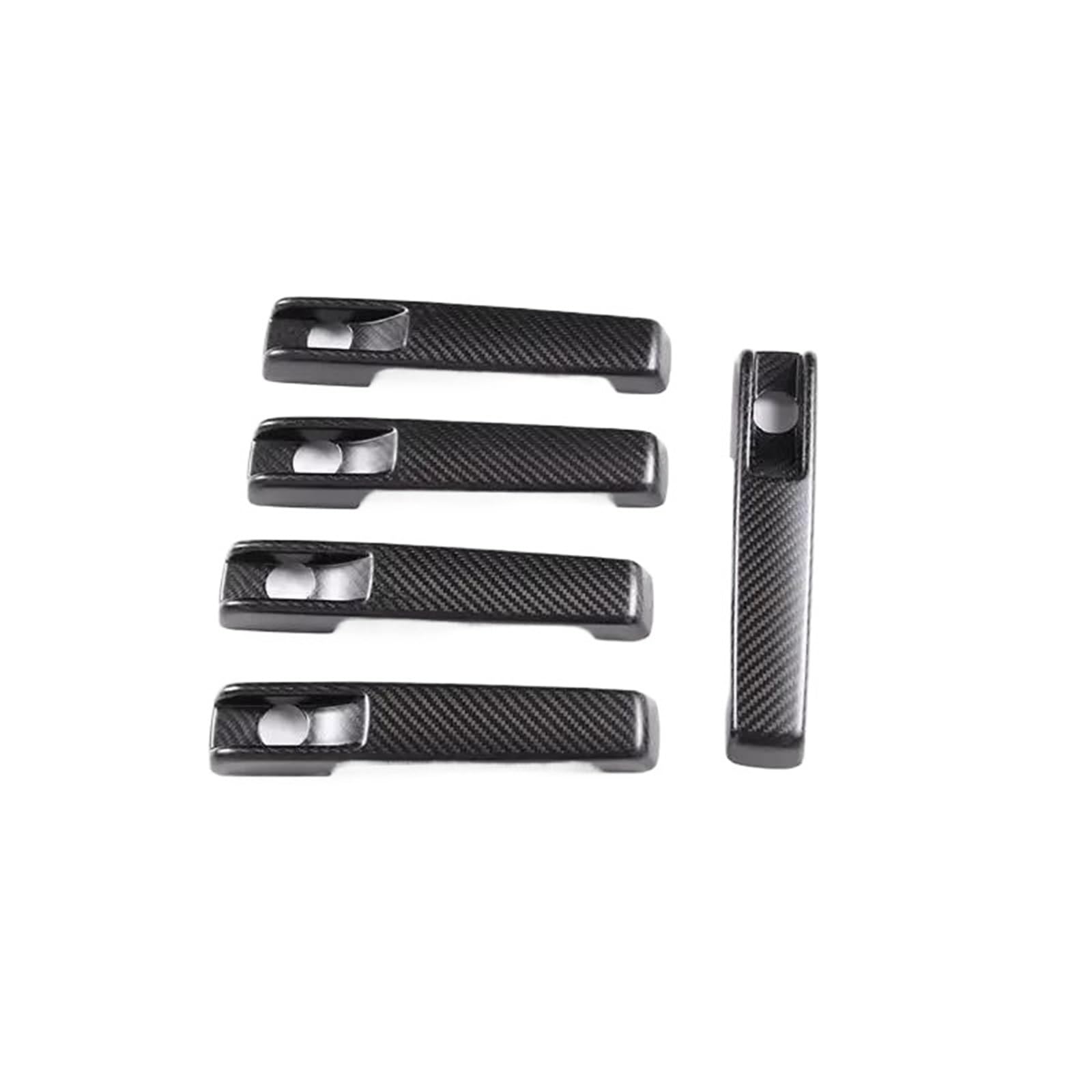 HETEVSCCK Real Carbon Fiber Exterior Door Handle Trim Protection Cover for G Class W463 W464 G65 G55 G63 G500 G550 2019-2022(Style B)