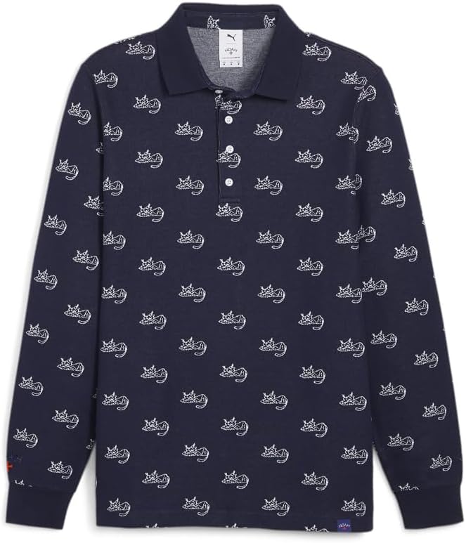 PUMA Mens X Noah Jacquard Logo Long Sleeve Shirt Casual Casual - Blue