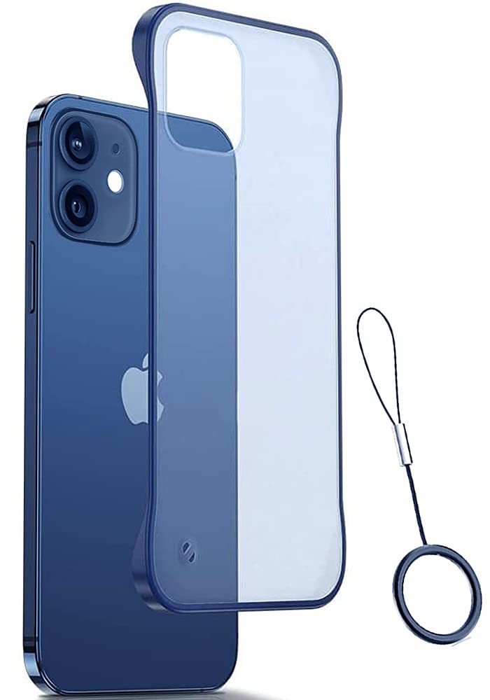 Amozo for iPhone 12/12 Pro Back Case Cover | Camera Protection Frameless Slim Translucent Matte Back Case Cover for iPhone 12/12 Pro (Polycarbonate|Blue) (B097LBZP8G) Amazon Price History, Amazon Price Tracker