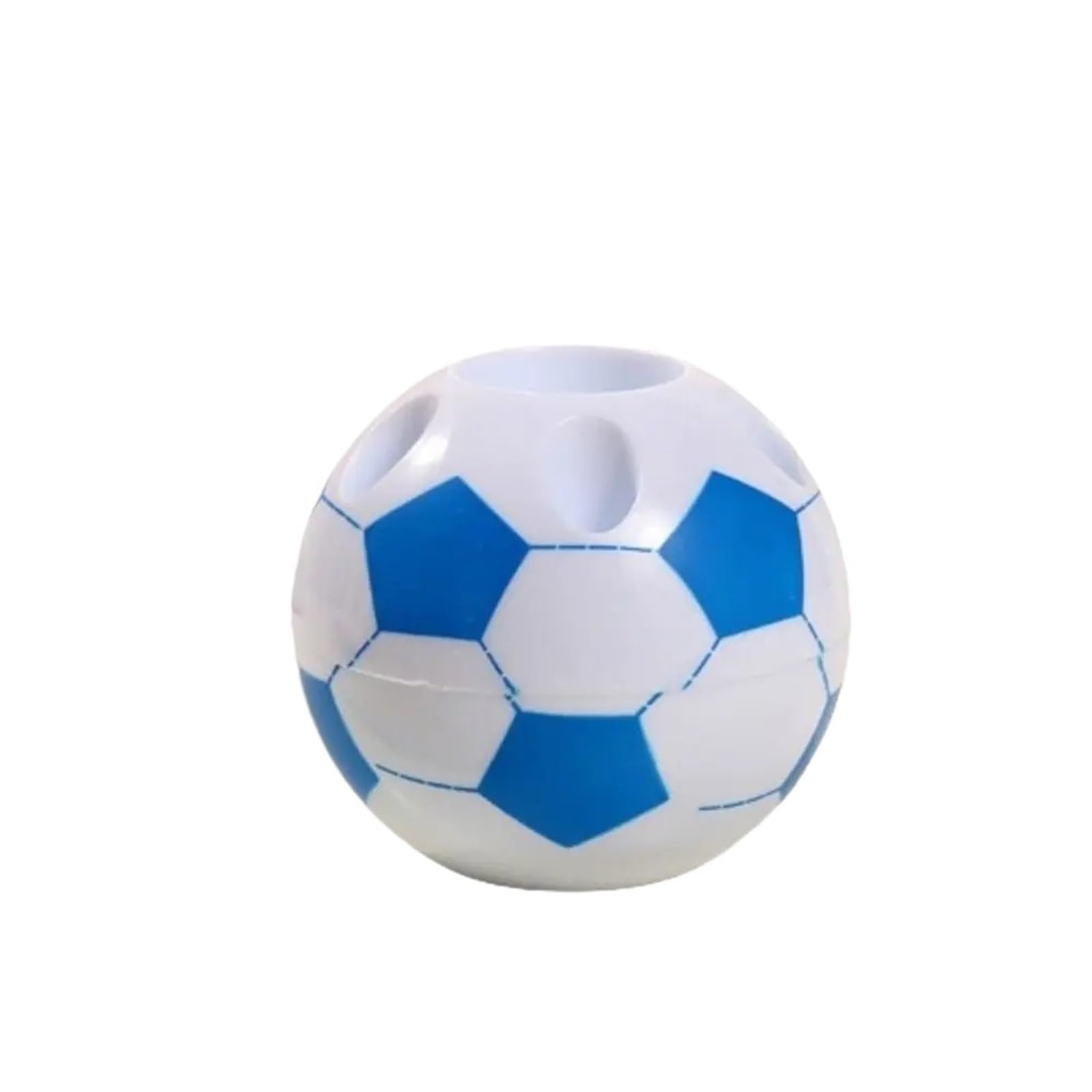 Pot à stylos ballon football bleu organiseur bureau plastique enfant