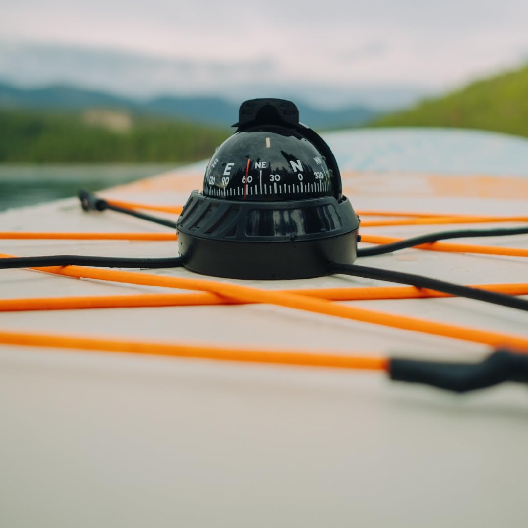 Sun Company SeaTurtl Kayak Compass - Montierbarer Marinekompass in voller Größe mit Verstellbarer Kapuze
