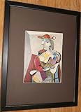  Picasso stampa incorniciata, 30,5 x 40,6 cm cornice, Rare Picasso stampa