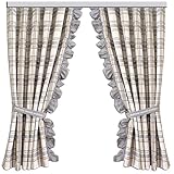 Marke: SeGaTeX home fashion - eigene Herstellung | Breite: 130cm | Höhe: 125 cm bis 245 cm (Variante wählen) – Rüsche ca. 7 cm breit