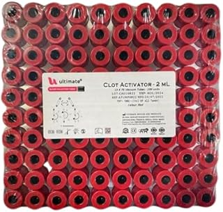 4 ml Red Plain 12x75 mm non vacuum Test Tube pp (Pack of 100)