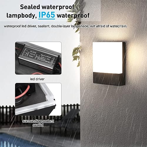 Luz de Pared Moderno IP65 Impermeable con LED 18W para Terraza 3