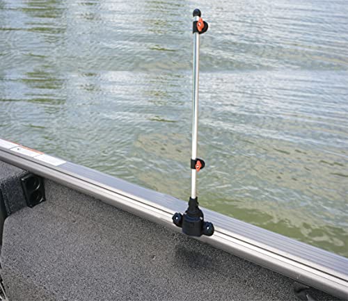 Brocraft Boat Flag Pole for 45 Degree Track System - Lund, Ranger, G3 Boat Tracks
