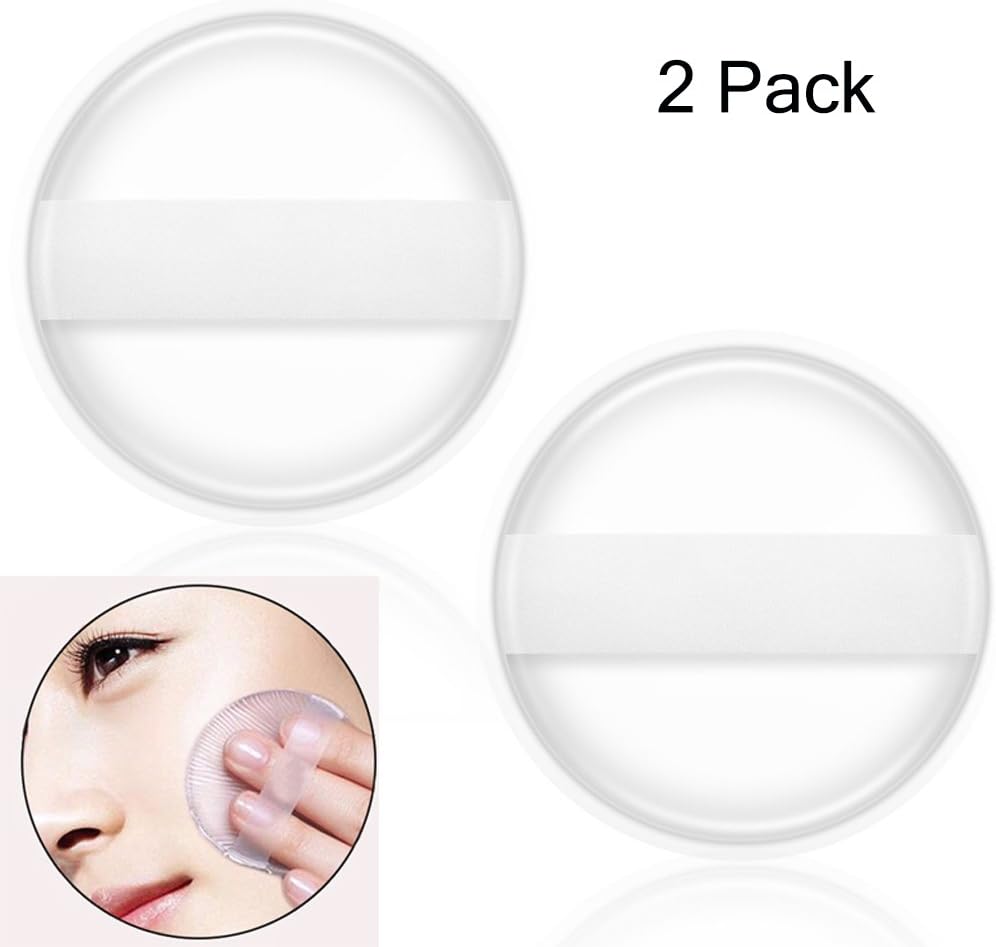 Kingdow Silicone Sponge Makeup,2pcs Professional Liquid Foundation Applicator Blender BB Cream Washable Puff