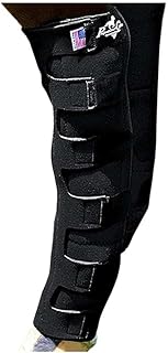 Professionals Choice Equine Nine Pocket Ice Boot (Universal Size, Black)
