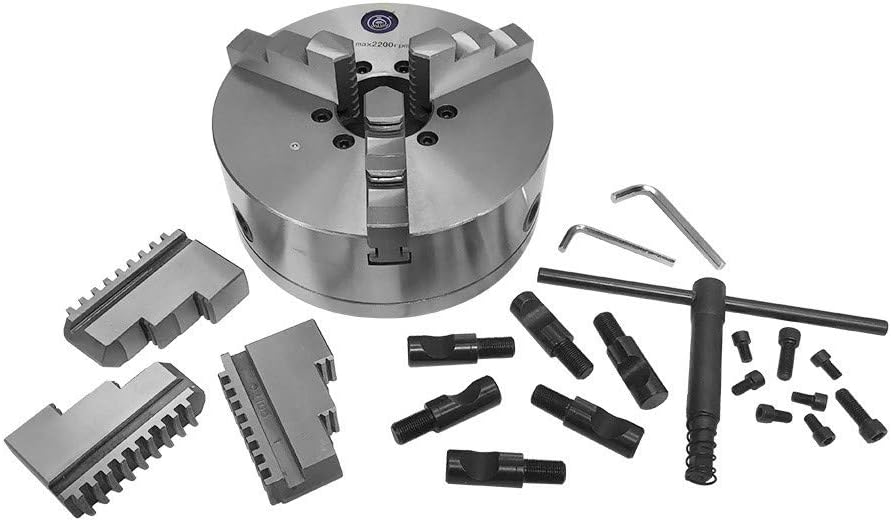 D1-6 Direct Mount 10" Self Centering 3 Jaw Lathe Chuck CNC Drilling Milling Machine