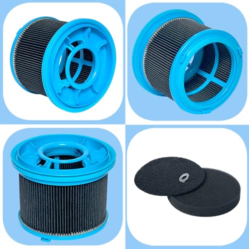 Image of Vacuum Filters Kit Replacement for Bissell 4052 4039 4137 PowerClean FurGuard 280W and FurFinder 200W Self-Standing Cordless Vacuum, 4 Filters and 6 Pre-Filter Pads Set included