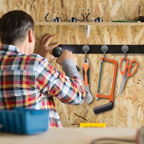 Grtard 3er-Pack Magnethaken 25 Pfund Neodym-Magnete mit Haken, Magnete mit Haken, starke drehbare Magnethaken zum Aufhängen, Schlüsselhalter, zum Aufhängen im Innen- und Außenbereich