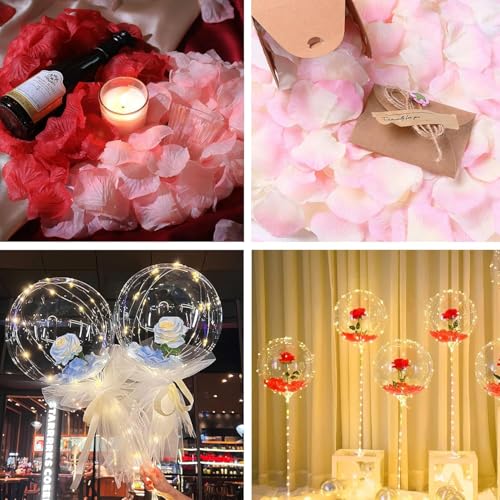 MEOTDEOY 紙吹雪 10色 約2000枚 バラの花びら 造花 フラワーシャワー プロポーズ ウエディング 店舗飾り バレンタイン 誕生日 パーティー お祝い 飾り付け 乙女心 人気 写真摄影 おしゃれ [4]