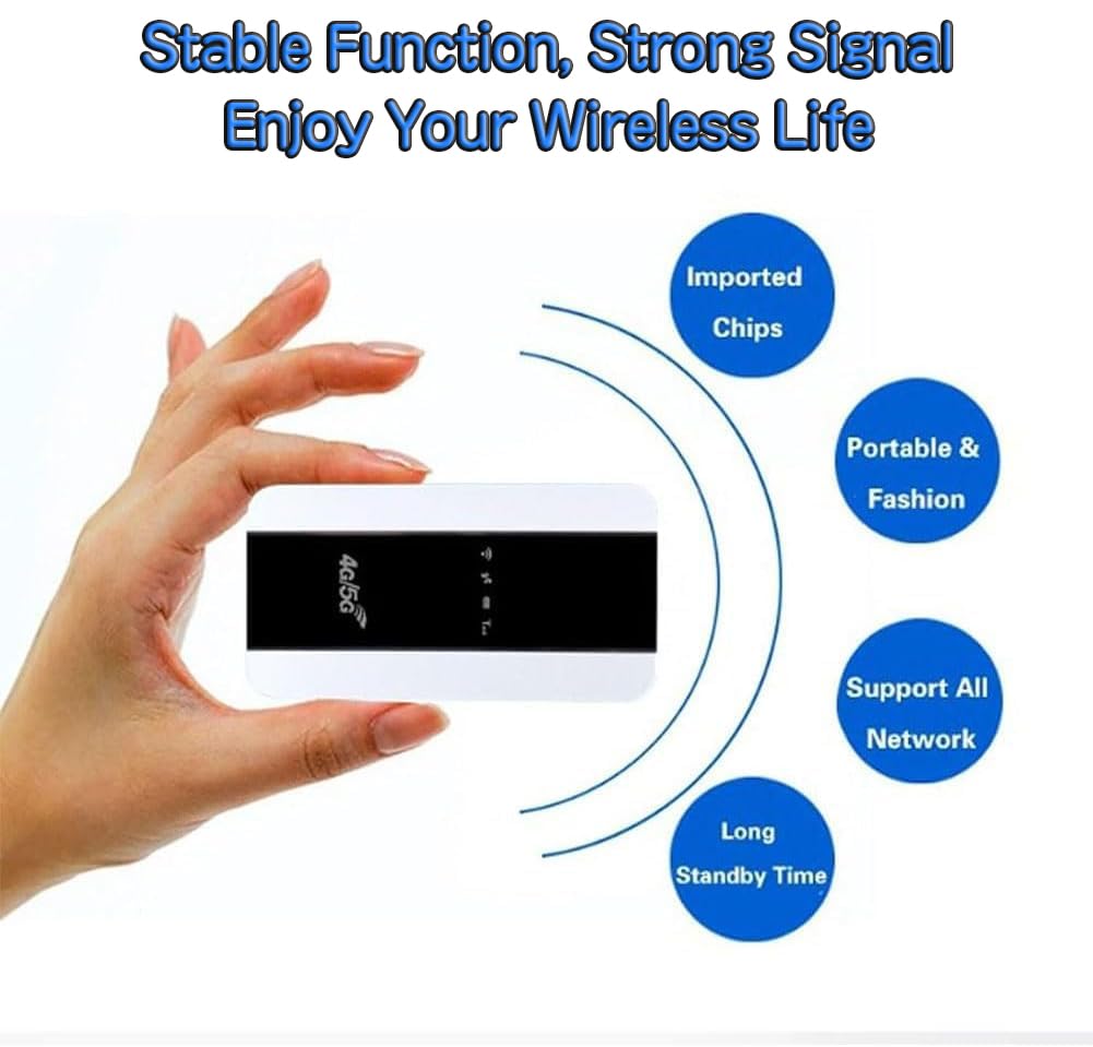 Ultra Link Pocket WiFi, Satellite Internet in Your Pocket, Router Unlimited Satellite Internet Portable 𝖲atellite 𝖨nternet WiFi for International Travel (1 Pcs) — view 2
