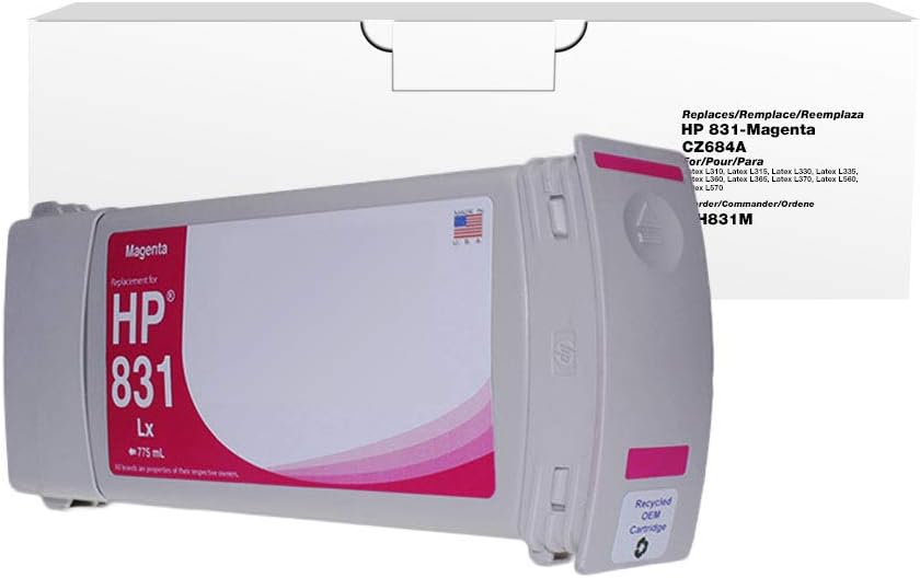 Clover Remanufactured Ink Cartridge Replacement for HP 831 CZ684A | Magenta