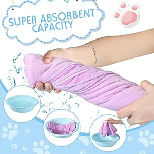 Tudomro 14 pcs extra large dog towels for drying dogs bulk 55 x 28 inch microfiber dog grooming towel absorbent puppy towel quick drying pet shower  bath supplies for medium large dogs cats   cucciolini doodles