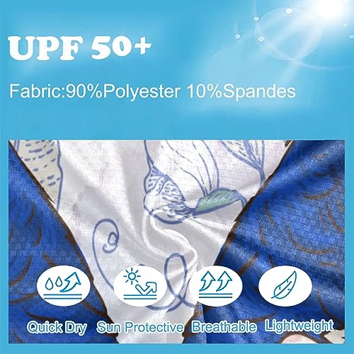 Image of CaTaKu Boys Swim Shirt Long Sleeve Rash Guard for Boys Toddler Rashguard Water Sun Shirt UPF+ 50 Swimwear