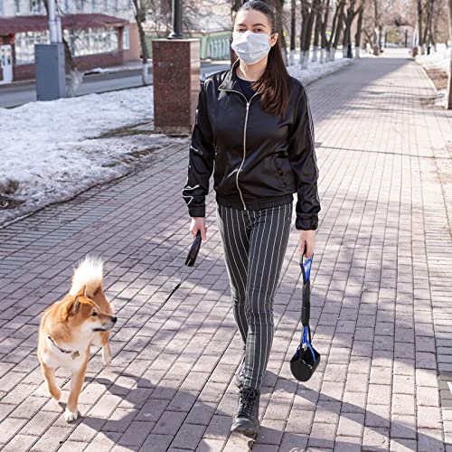 Image of Non-Breakable Pooper Scooper for Dogs and Cats with Long Handle High Strength Material and Durable Spring for Easy Grass and Gravel Pick Up
