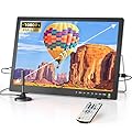 Desobry 17 Inch Portable TV with Antenna, Portable Small TV with ATSC Tuner, Battery Operated TV Portable Monitor Built-in TV Stand, Mini TV for Kitchen, Bedroom, Camping, RV, Support HDMI, AV, USB