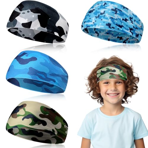 Bandeau Cheveux Garcon 4 Pièces Bandeau Sport Cheveux...