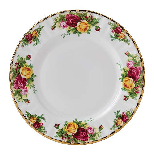 Royal-Albert-Old-Country-Roses-Set-of-4-Salad-Plates-8-Multi