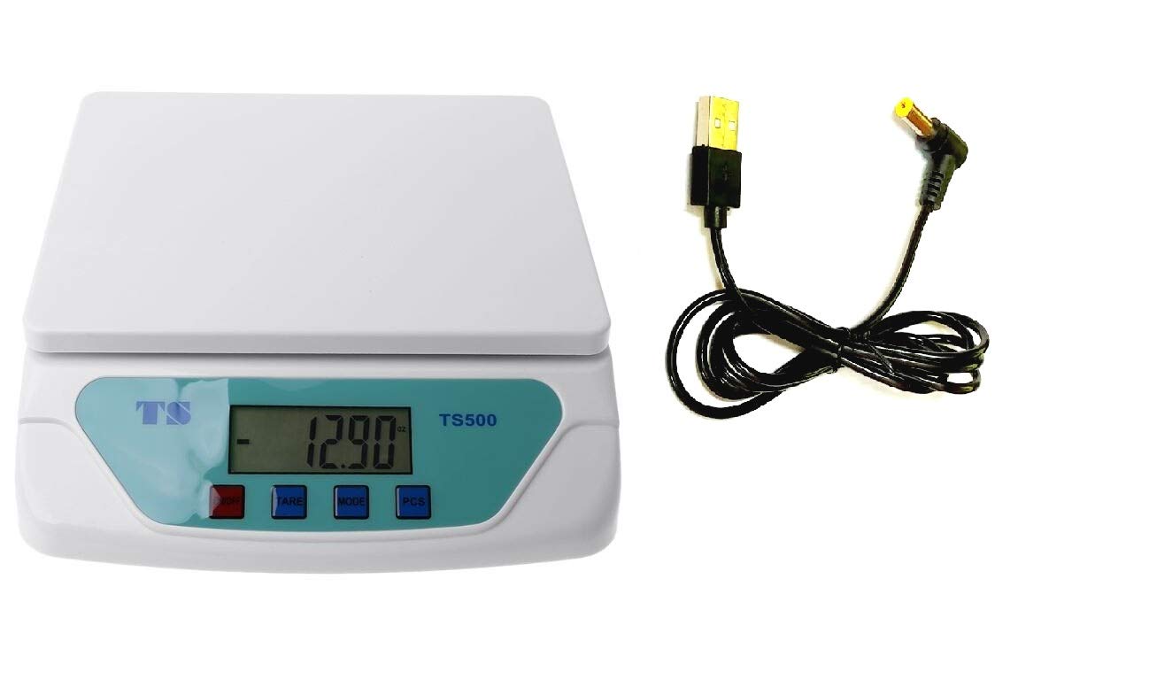 MANOGYAM Digital Weighing Scale, Battery and Electricity Operated with USB Cable (White)