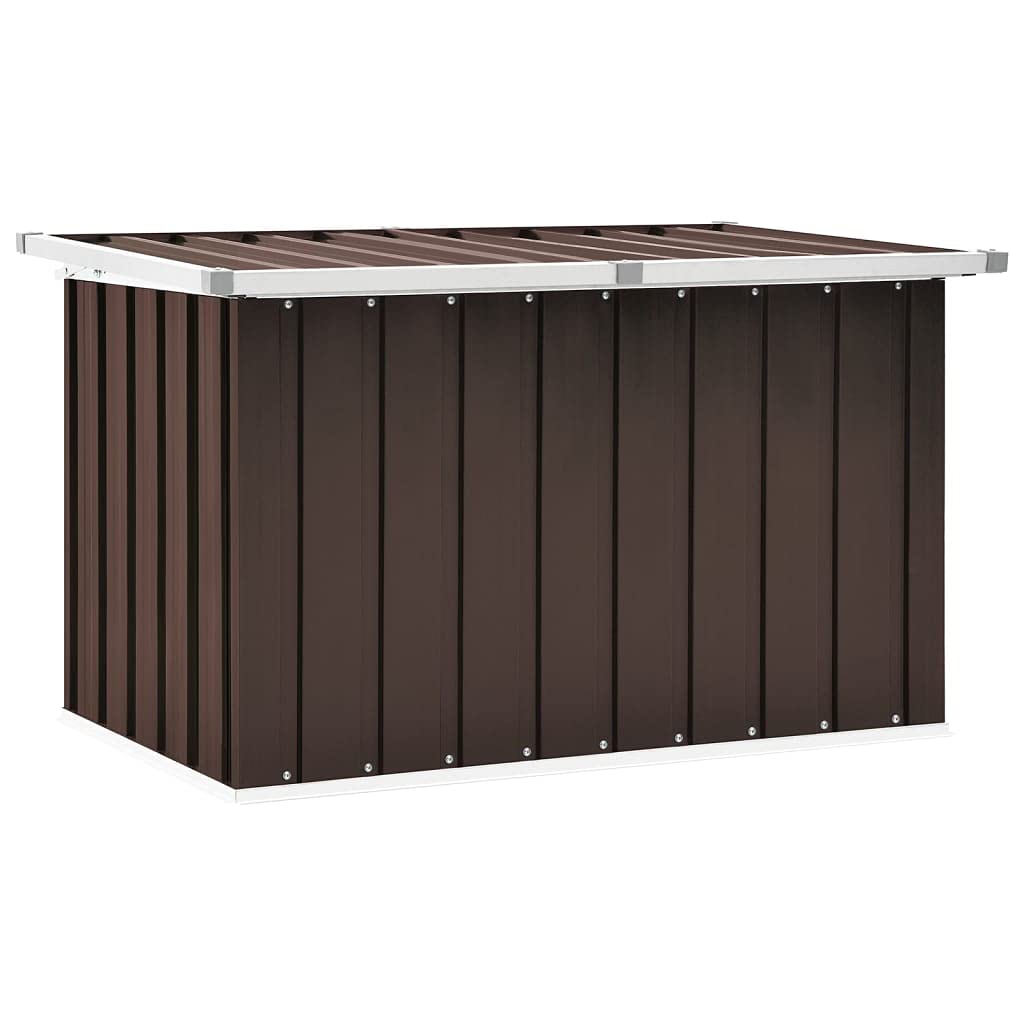 Tomostar Coffre de Jardin Extérieur, Coffre Malle de Rangement Boîte de rangement de jardin Marron 109x67x65 cm