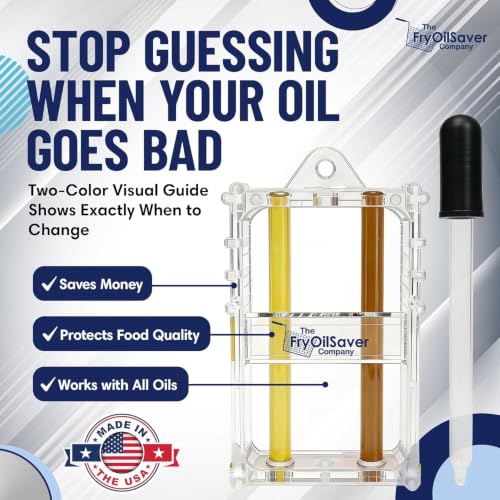 Image of FryOilSaver Co. Deep Fryer Oil Test Kit, Visual Two Color Analysis, 3 Pack